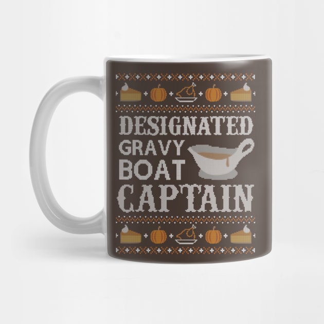 Designated Gravy Boat Captain, Ugly Thanksgiving Sweater by HolidayoftheWeek